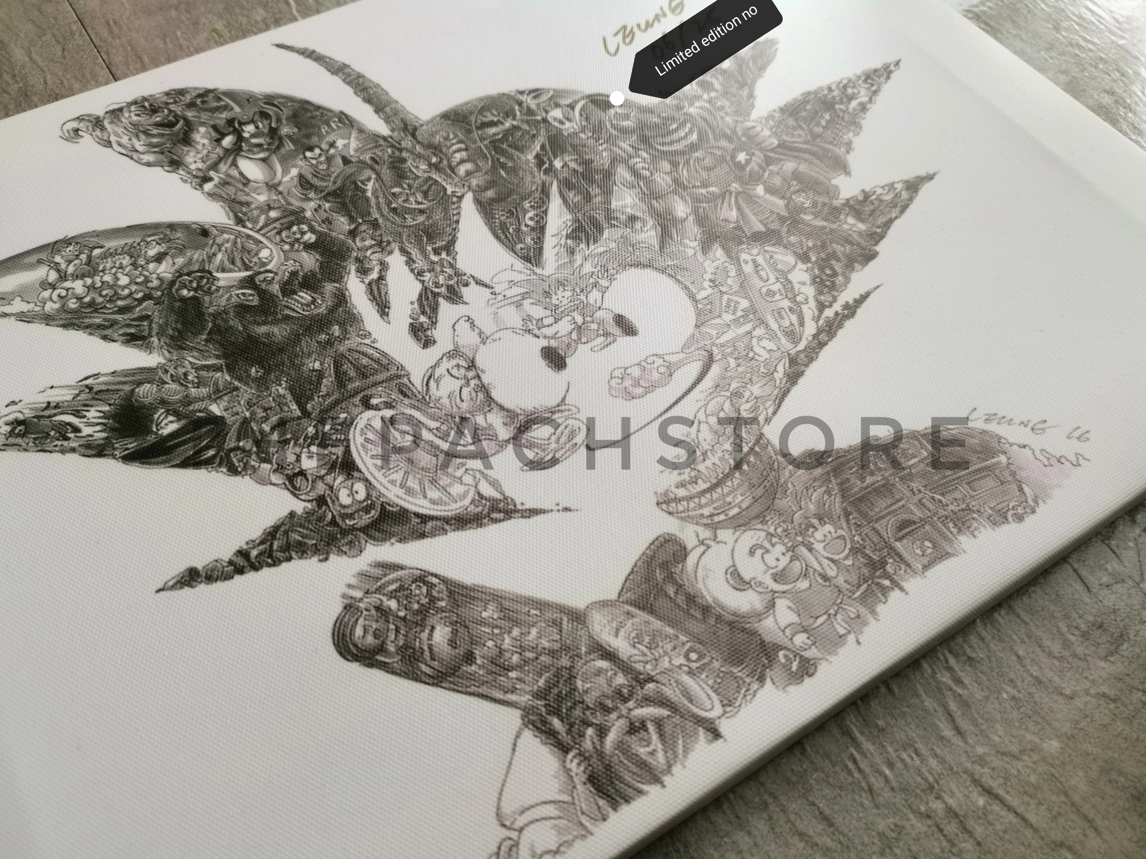 Dragon Ball - Son Goku Official licensed Canvas Artprint MASTERPIECE by AL Illustrations - Image 2
